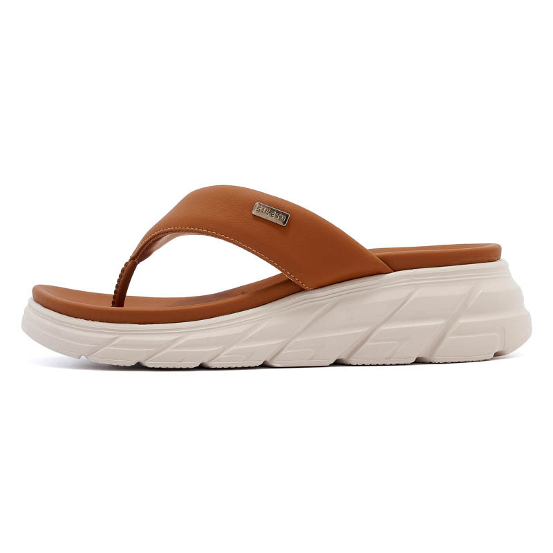 Amazon primavera y verano 2025 nuevas sandalias de mujer casuales antideslizantes y transpirables, sandalias de gran tamaño de fondo suave de moda casual