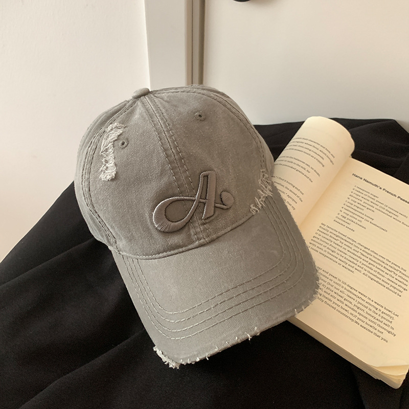 American agujero gorra de béisbol mujer japonesa vaquero retro gorra ancha gorra gor