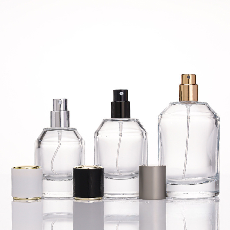 现货批发透明玻璃香水瓶30ml50ml香氛分装瓶带泵头空瓶|undefined