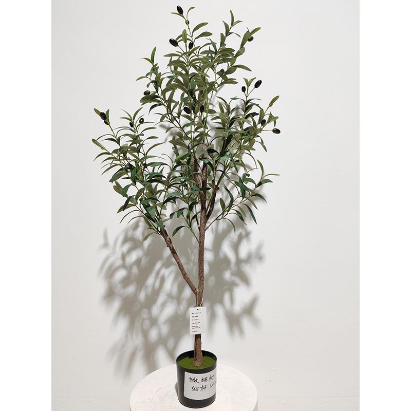 Planta Artificial en Maceta 1.2 m de Plástico y Tela para Decoración de Interiores