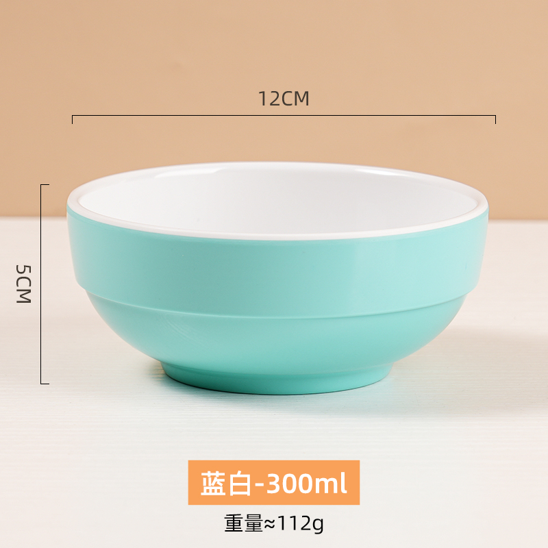 파란색과 흰색 345 작은 그릇