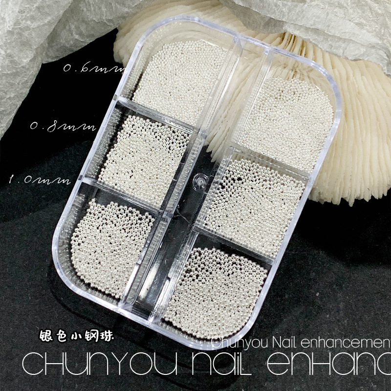 6 그리드 스틸 볼 실버 0.6-0.8-1