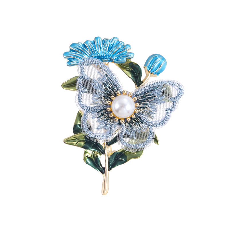 Bestickte Florale Brosche Für Damen, Elegante Anstecknadel_voghion.com