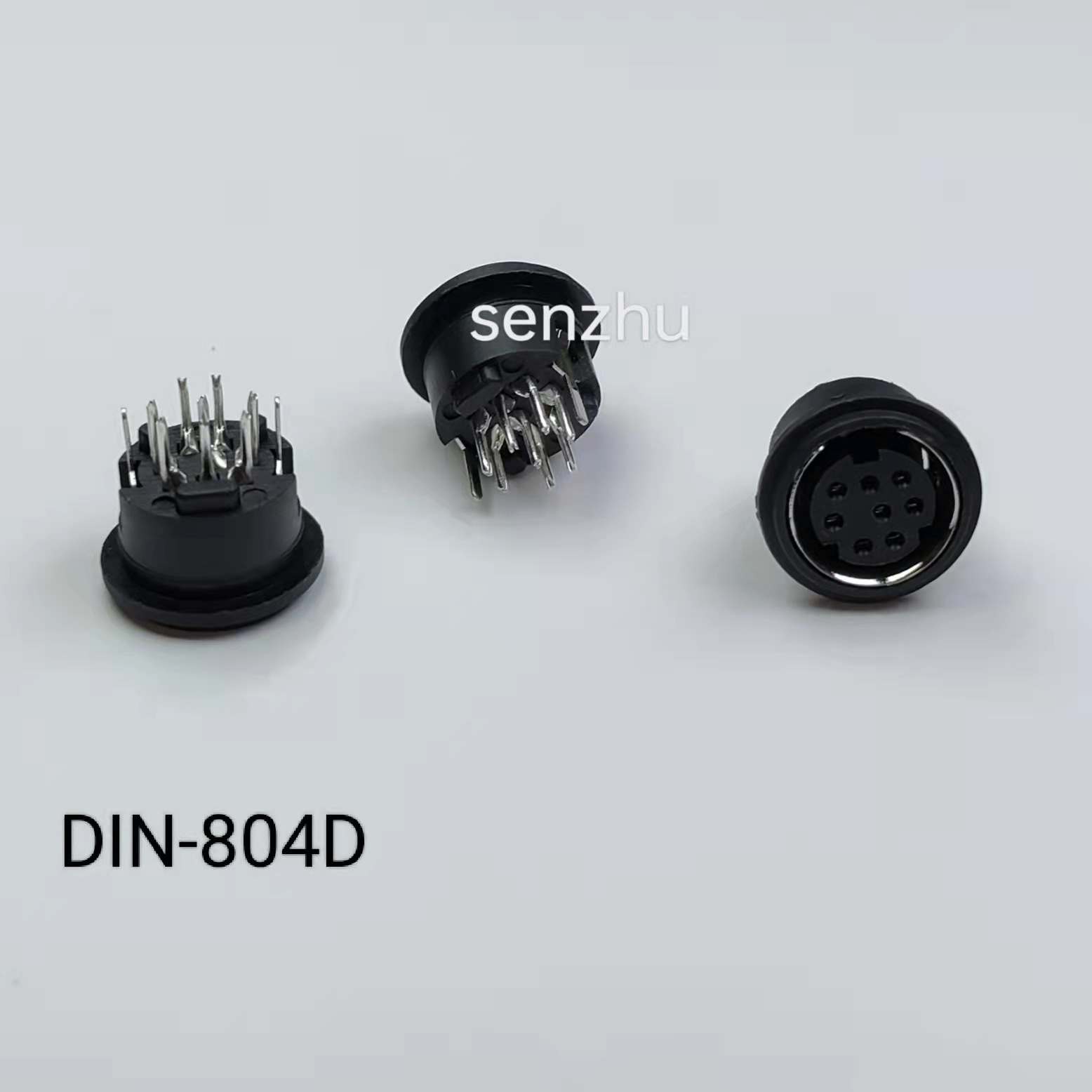 S端子DIN-804D电脑座8芯电源接口插座鼠标键盘插座连接器端子