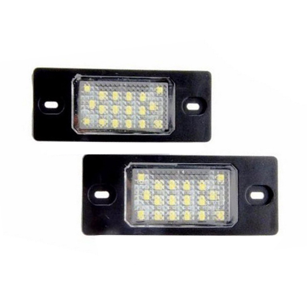 2pcs 18LED License Plate Lights for Volkswagen Golf 5D Tiguan Passat Cayenne 02-10 Year License Plate Lamp