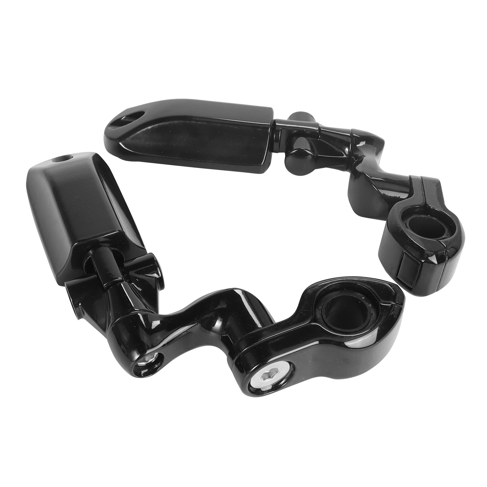 Harley Street Glide Motorcycle Modified Rubber Short Pedal Set Footrest Guard Bar Rest Bracket