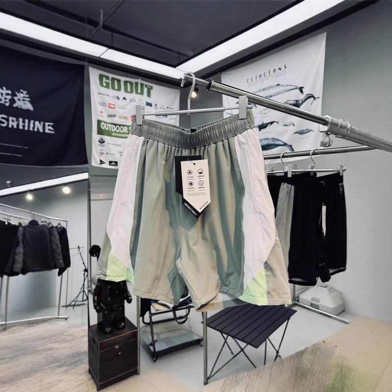 Matrix Mesh Texture Moisture-Wicking Mesh Lining Unisex Sports Outdoor 7inch Quick-Drying Shorts