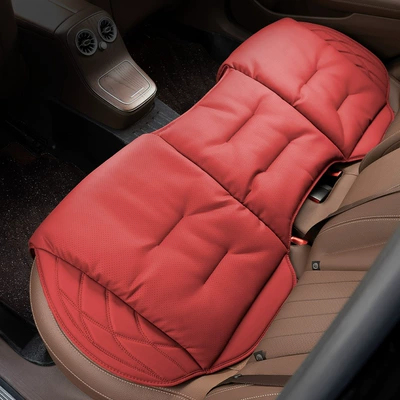 Seat cushion, seat cover for BMW Mercedes-Benz Audi seat cover - rear-leaflet-volcanic-red-s-style-nappa-leather
