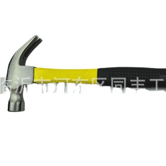工厂批发锤子 半包塑柄纤维柄锻打羊角锤 美式羊角锤