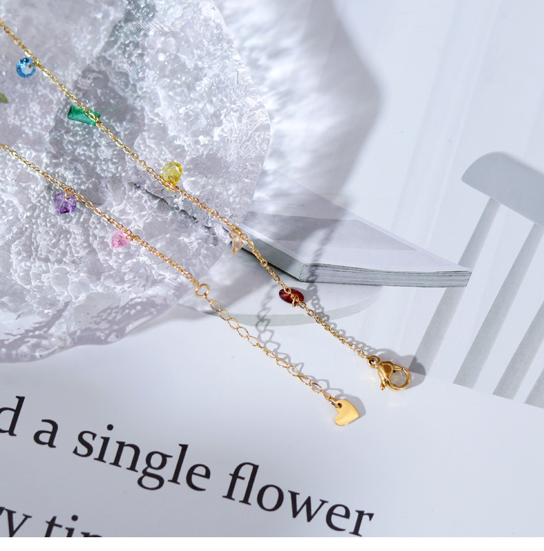 Fashion Water Droplets Titanium Steel Gold Plated Bracelets 1 Piece