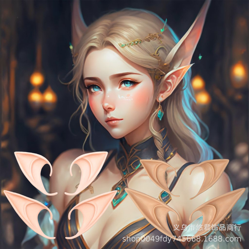 Halloween Elf Ears Christmas Angel Fake Ears cosplay Prom Party Props Dress Up