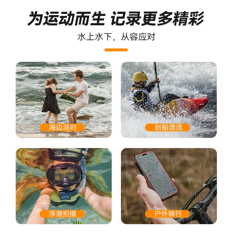 TELESIN Apple, чехол для телефона с защитой от пыли, воды и ударов, водонепроницаемость защиты телефона, 15 pro max, защита от падения