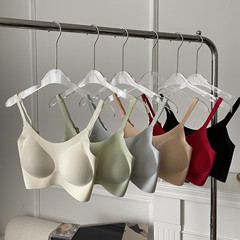 New style no wire rims, traceless suspender bra, machine washable, fixed cup, comfortable push-up, side breasts, non-sensory bra wholesale