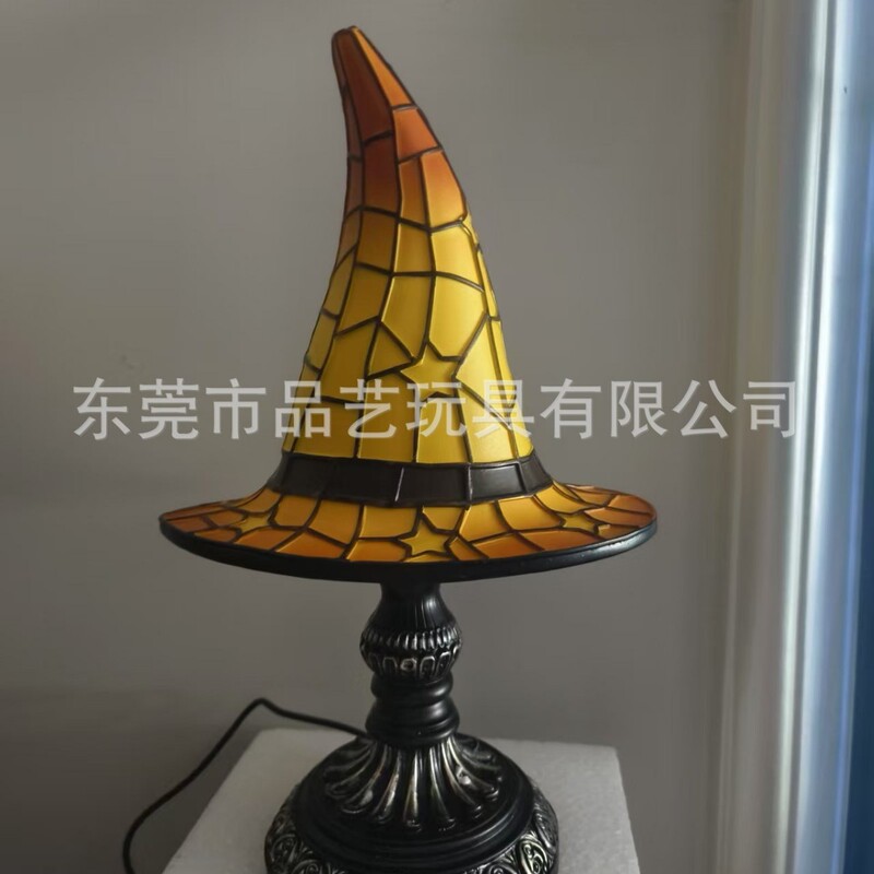 国境を越えた独立駅の新型ウィッチハットLamps創意家庭ゴシック式夜灯プレゼント女巫帽灯|undefined