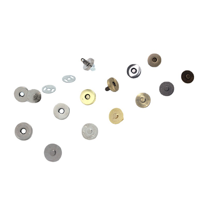 浅金色磁扣 1cm1.4cm1.8cm衣服包包用隐形子母磁吸扣圆形金属磁扣