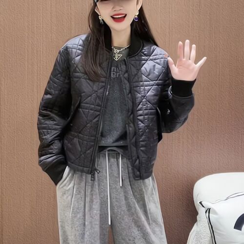 Autumn and Winter Short, Lightweight, Fashionable, Warm Cotton Jacket, Loose and Slimming Cotton Coat, New Cotton Jacket Women