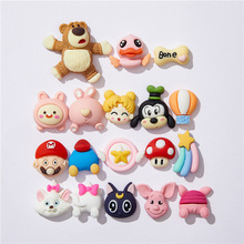 卡通动物头屁股树脂配件手工材料diy饰品配件儿童发饰手机壳贴片