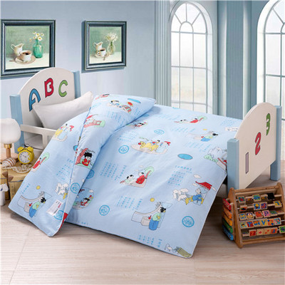 格湘雅卡通蓝色国学六件套幼儿园儿童被子宿舍棉被三件套