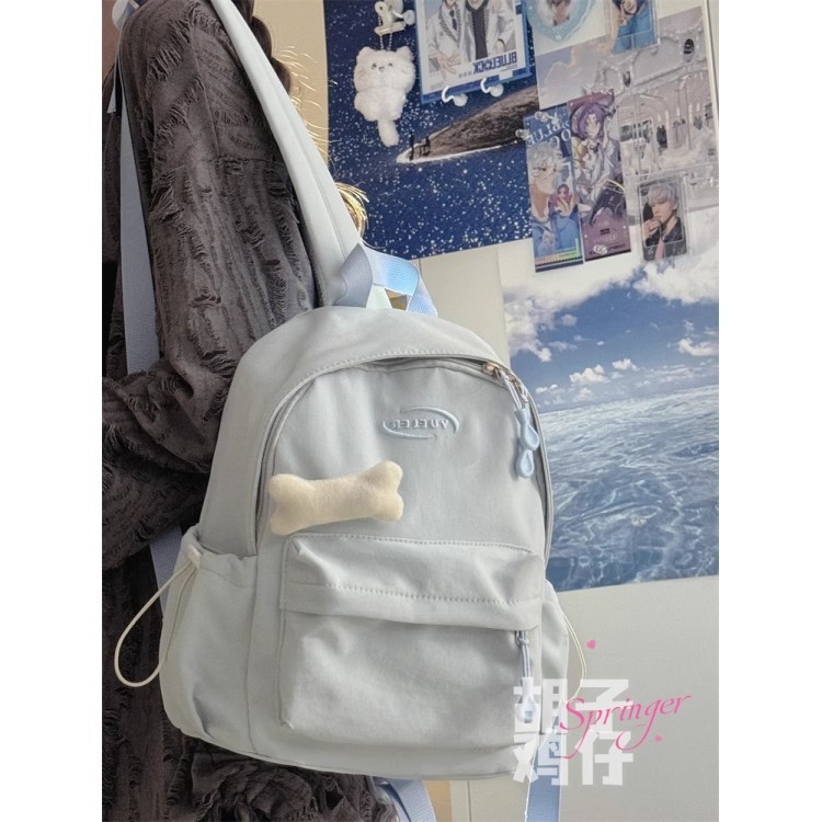 纯色百搭小书包女韩版少女学生迷你双肩包高颜值简约休闲mini背包|undefined