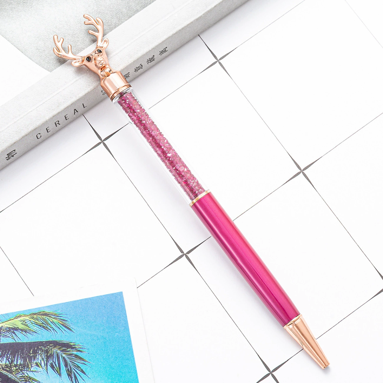 Creative metal ballpoint pen, multicoloured rollerball pen, Nordic style, Birthday gift