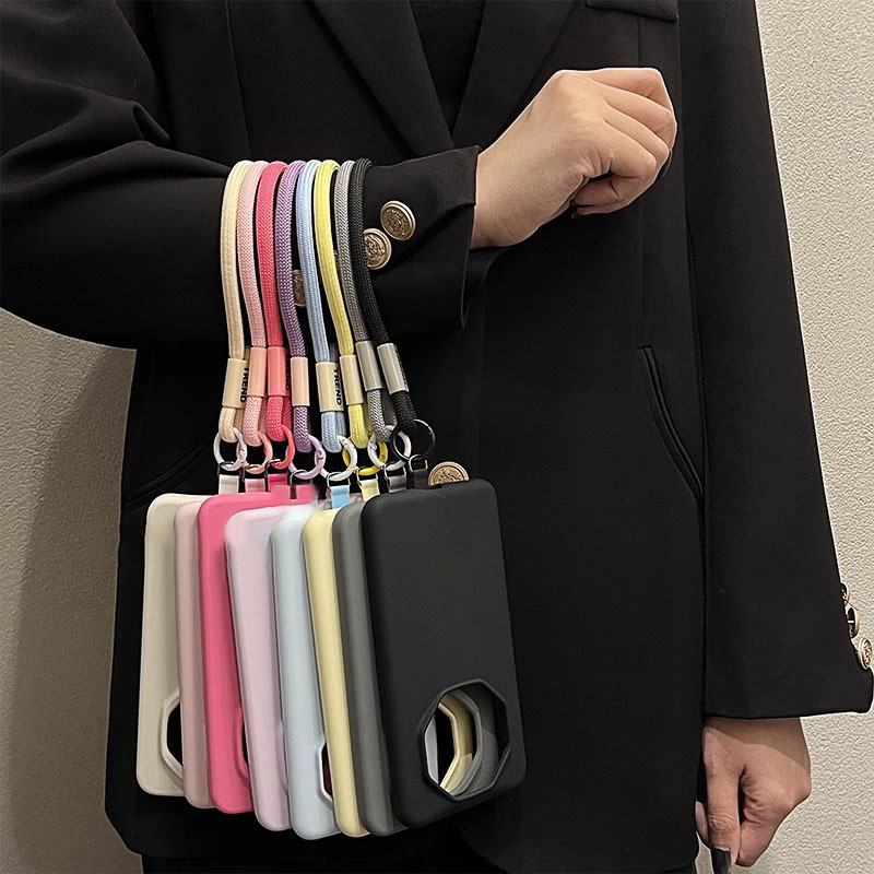 シンプルなドーパミン液体の手提げひもは華為mate70rsの優れたマスターの携帯ケースに適用されています。|undefined
