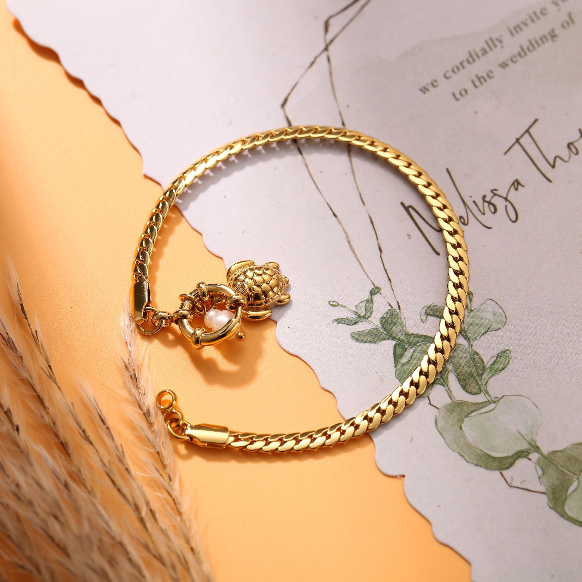 11g Weight Spring Ring Trigger Clasp Closure Clasp Closure Type Titanium Steel Pendant Material Bracelets Classification Titanium Steel Chain Material Cuban Link Chain Curb Chain, Paperclip Chain Chain Type 1 Piece Quantity Daily, Date Occasion Titanium Steel Material Sun, Cherry, Starfish Pattern All Seasons Season Women's Gender Plating Design Elegant, Sweet Style Elegant Sweet Sun Cherry Starfish Titanium Steel Cuban Link Chain Curb Chain Paperclip Chain Bracelets In Bulk 4