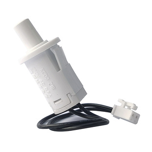 220V Cross-Border Push-Button Switch with Lead Wire for Appliance Door Lights, Freezer Normally Closed Type, Durable Push-Button Control
