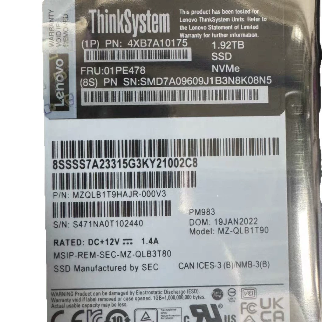 Твердотельный накопитель PM983 1,92 ТБ