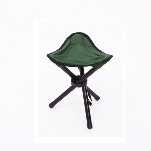 Cross-border outdoor fishing portable triangle stool camping folding chair small bench Mazar steel pipe triangle stool