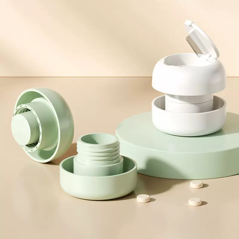 新款药片研磨切药器 磨药 儿童药片研磨器 磨药粉器小药盒切药分