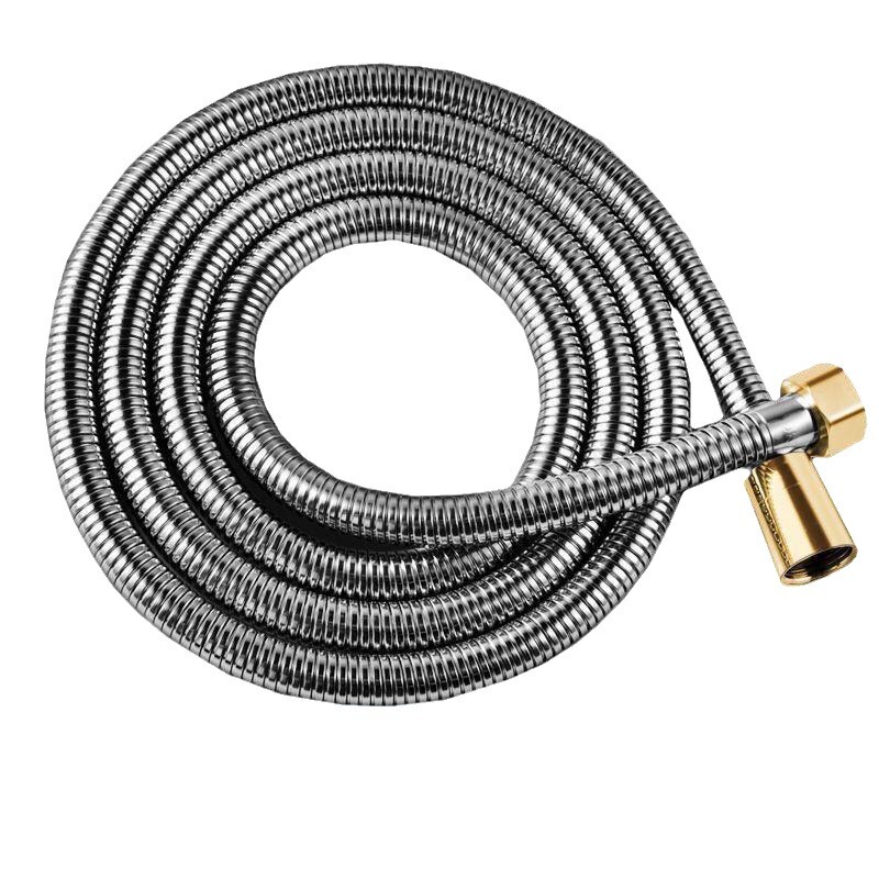 304ステンレス家庭用卸売り入浴防爆1.5メートル増圧シャワーホース水管スプリングホース金|undefined