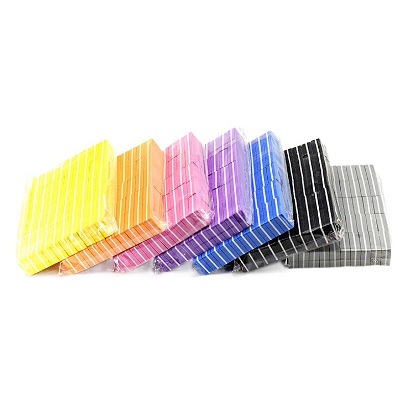 Mini pequeña esponja de bloque de tofu pequeña plaza dos lados pulido y conformación de regalo de lima de uñas Super rentable