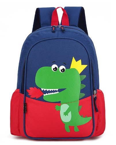 2023 nuevo verano estilo coreano de nylon kindergarten schoolbag dinosaurio dibujos animados estudiante mochila masculina una pieza al por mayor