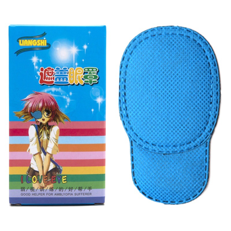 Children's Amblyopia Training Eye Mask Strabismus Training Single Eye Correction Full Covering Eye Mask Breathable Light-Blocking Eye Mask