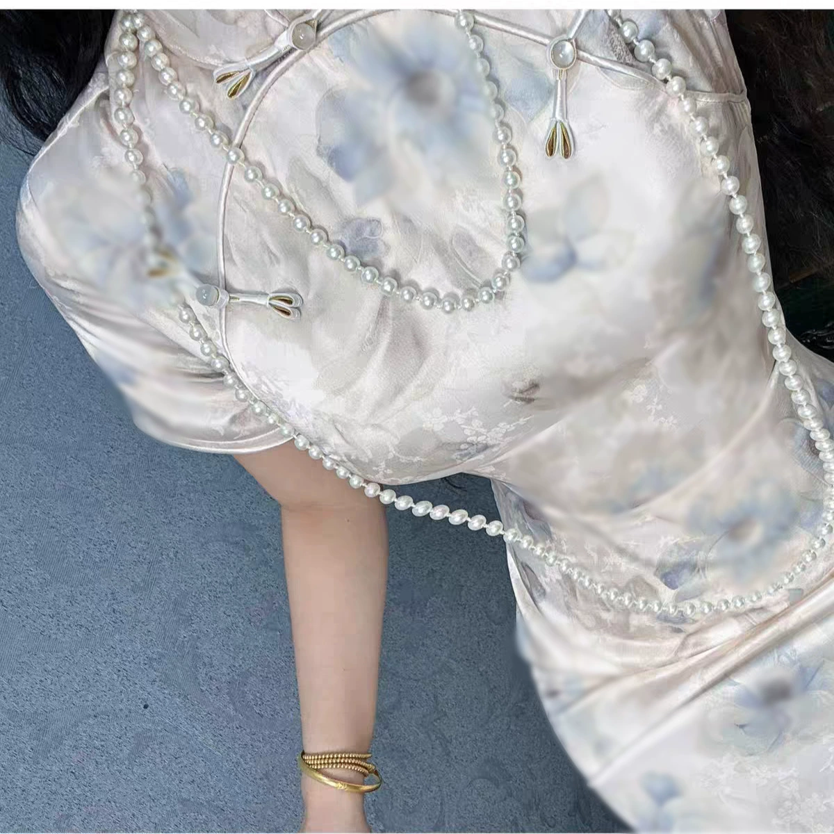 8447 # домашнее Новый китайский стиль чонсам