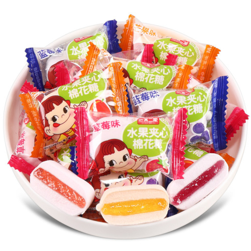 Uniqlo Cotton Candy Fruit Flavor Filled Soft Candy Bulk Wedding Confetti Wholesale Children's Leisure Share Snack