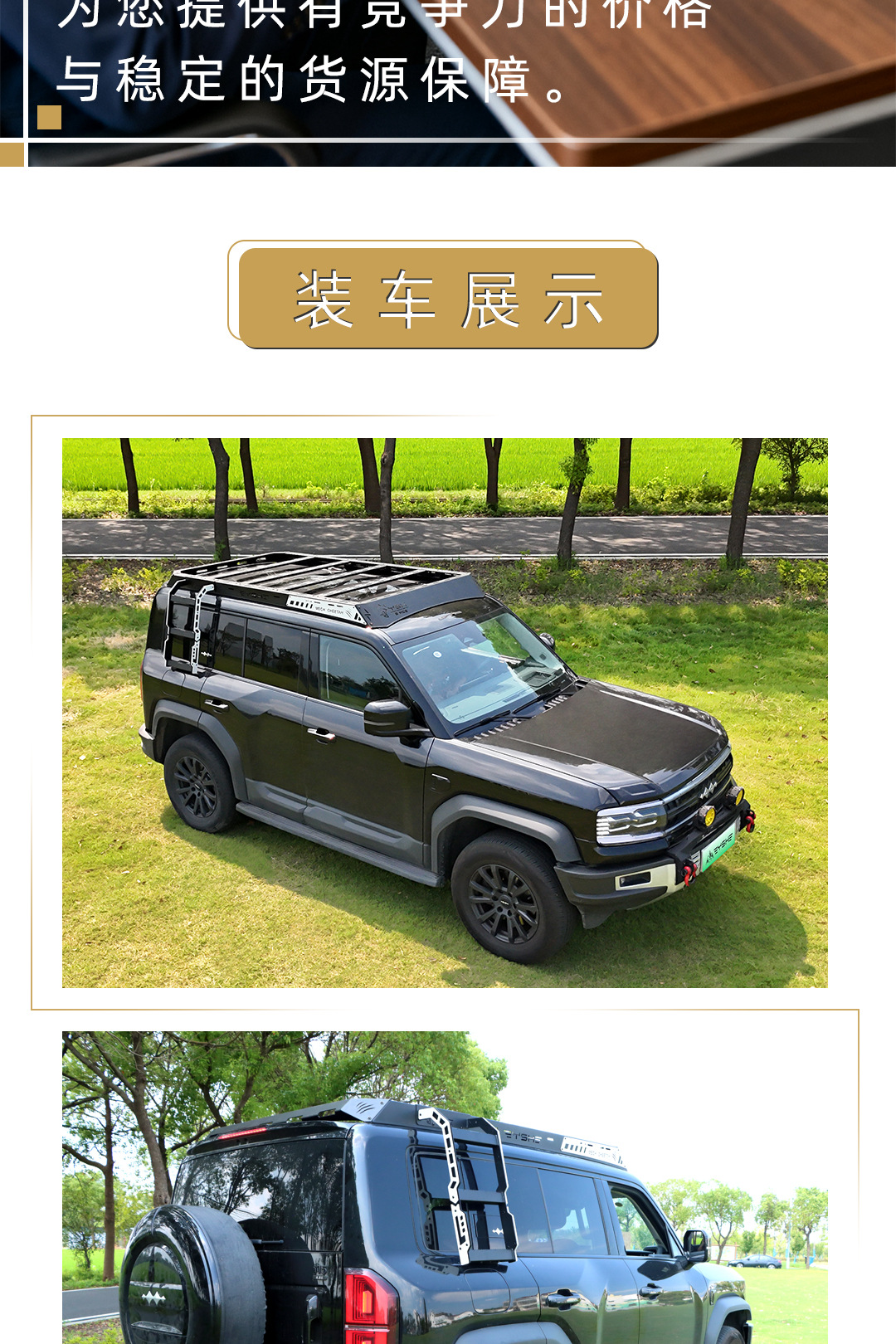 Suitable for Haval Raptor Roof Rack Modification Expansion Platform Luggage Crossbar Canopy Ladder School Bag