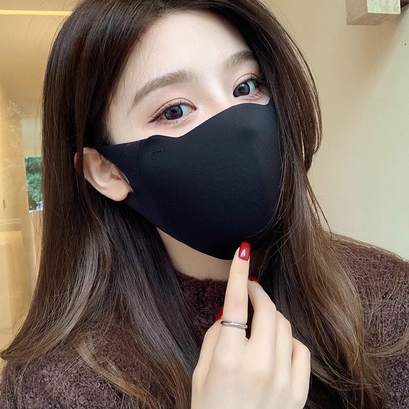美拉德口罩秋冬加厚保暖防晒时尚透气面罩显瘦立体韩版可水洗女士|undefined