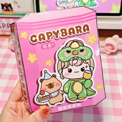 新商品のカピバラの静かな本の手作りの材料は女の子の益智のおもちゃを包みます。