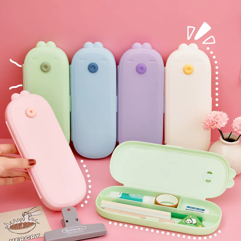 Cute pencil case for elementary school students, stationery, cartoon capacious storage box, Birthday gift