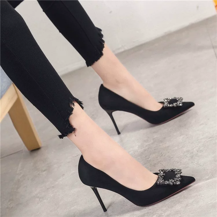 Летние туфли на каблуках с острым носком, sexy shoes, 2024 год, интернет-знаменитость, французский стиль