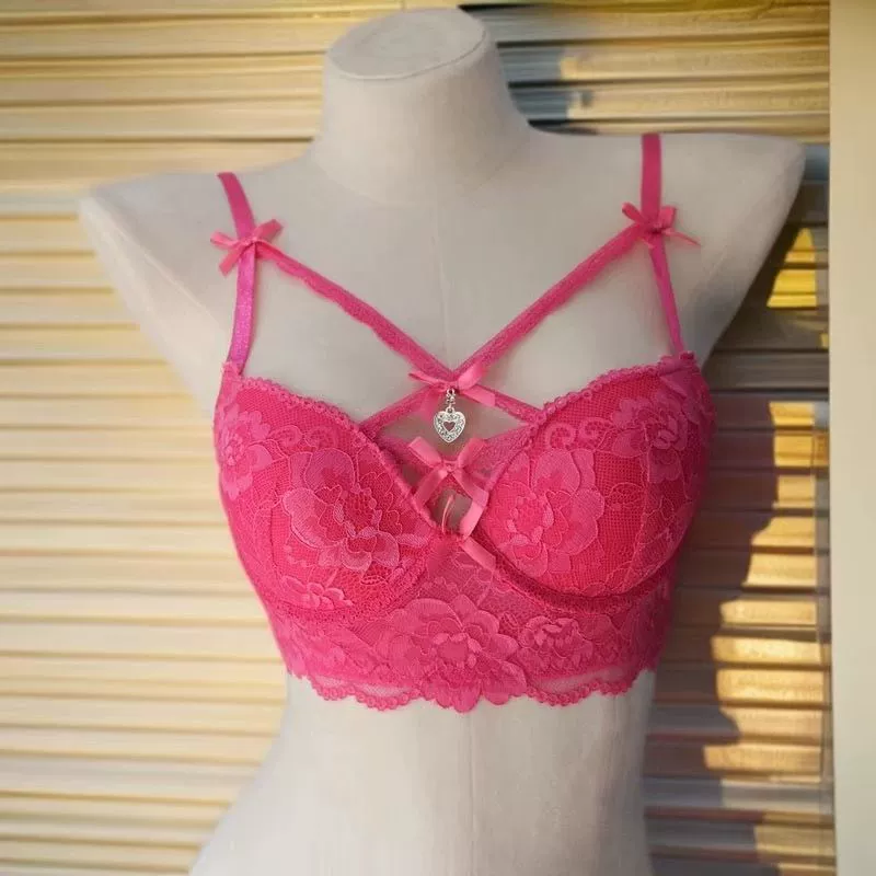 Sexy lace underwear, supporting push up bra