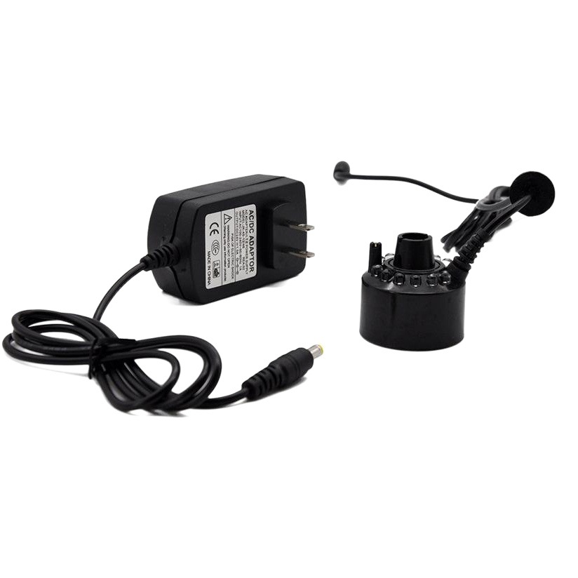 Balcony landscaping water mist fogging plastic 12 lamp atomizing head DIY humidification incubation constant humidity atomizer Mini small