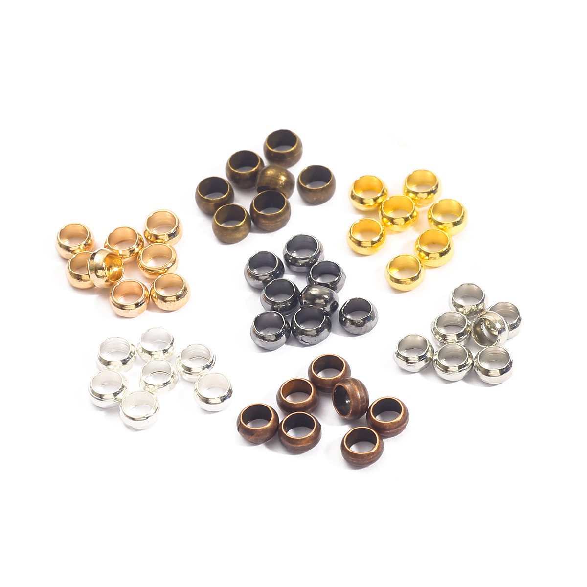DIY jewelry accessories copper positioning bead positioning buckle partition bead broken bead tube position beads fixed beads beaded bracelet material