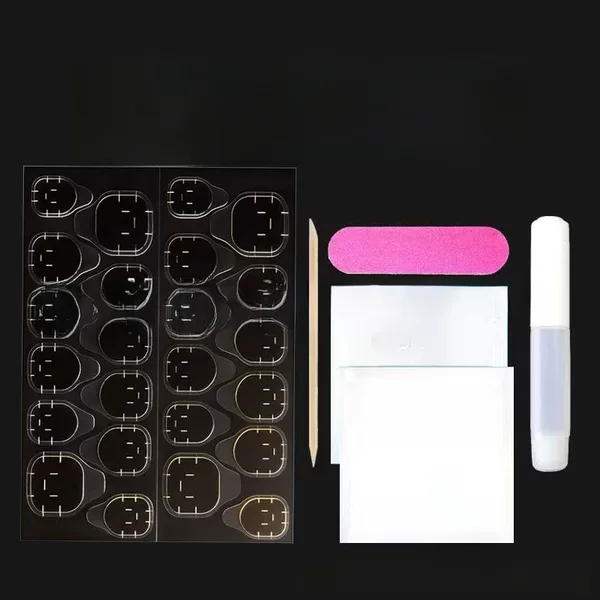 Nail art wearing kit full set of nail art rubbing strip cleaning stick glue jelly glue suit matching wholesale