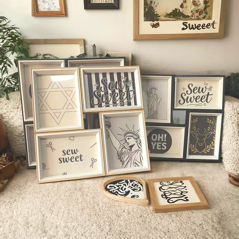 4X6 Collage Photo Frame Wall Decoration Collage Picture Frame Set Requires Assembling and Combining Photo Frames and Frames
