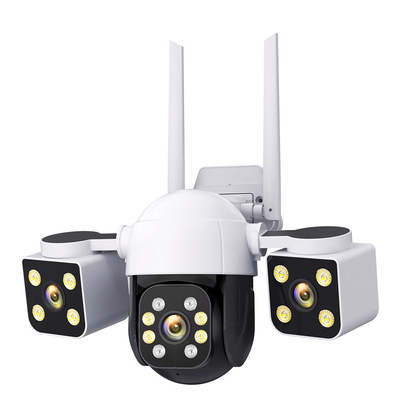 Little Eagle Взгляд на Okam Robotic Arm 3 Lens Supillance Camera Camera Machine Три картин