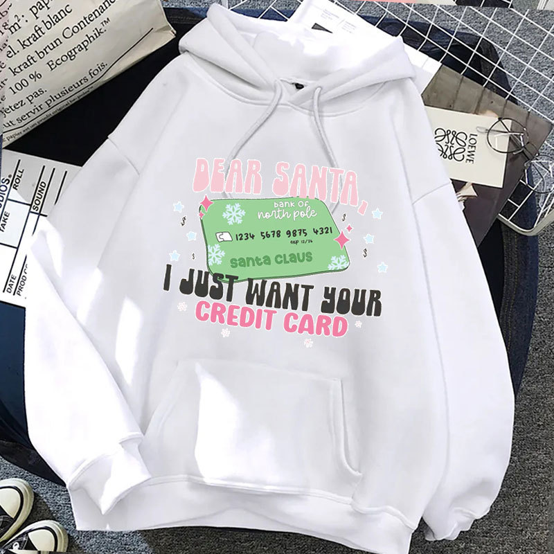 Merry Christmas Harajuku New Year Women Man Graphic Hoodies