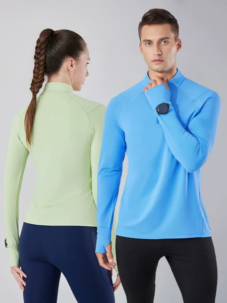 2026 Spring New Quick-Drying T-Shirt for Men and Women, Moisture-Absorbent Training Fitness Clothing, Half-Zip Sports Running Long-Sleeved Clothing