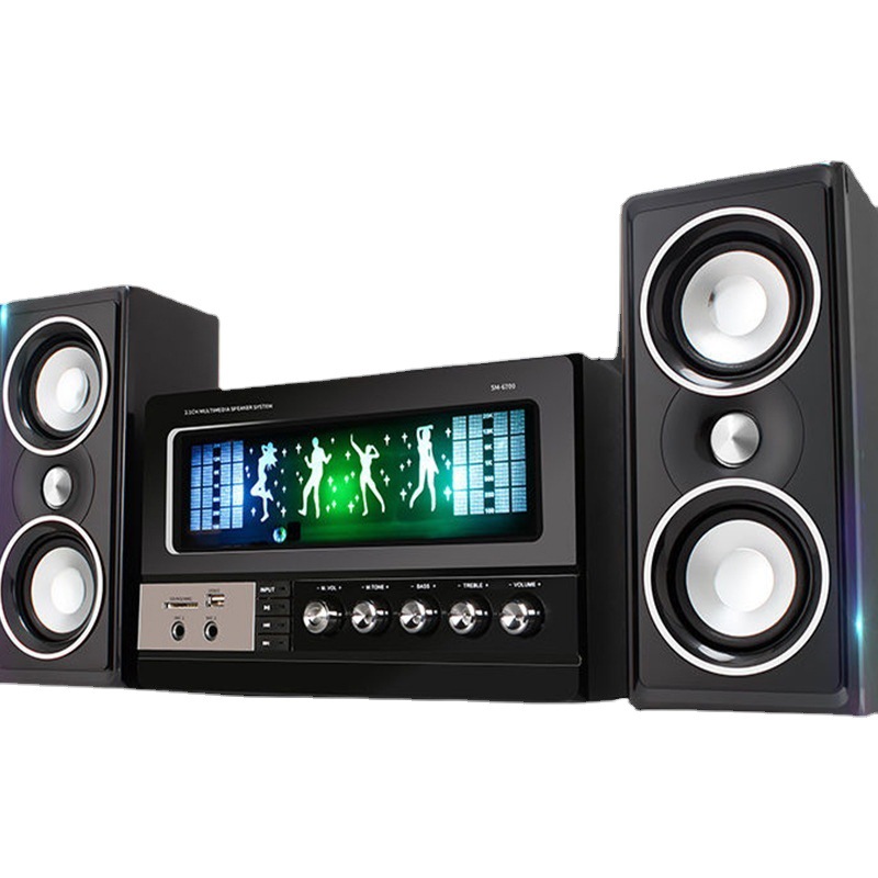 Xianke Home Computer Audio Home TV Bluetooth Altavoz de madera 2.1 Cine de escritorio hif Subwoofer al por mayor
